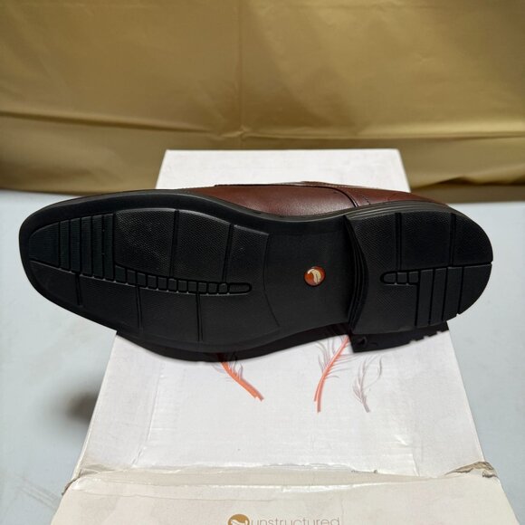 Clark Men's Un Kenneth Way Oxford Brown Size 8 NEW - Picture 3 of 10